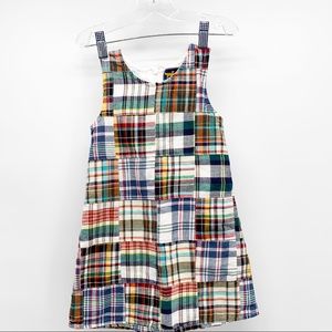 NWOT Jack Thomas Girls Plaid Tank Dress Size 4